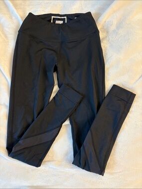 MyProtein Black Athletic Leggings with Mesh Panels